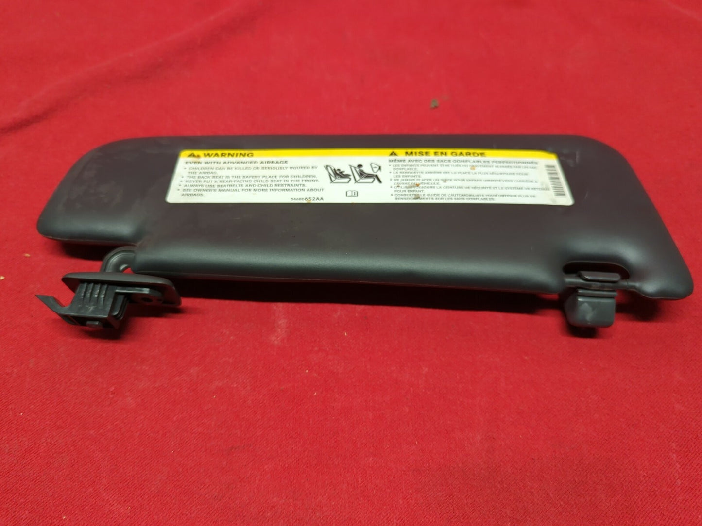 2012 2013 2014 2015 Fiat 500 Sport LEFT DRIVER Sun Visor Black w/ Mirror