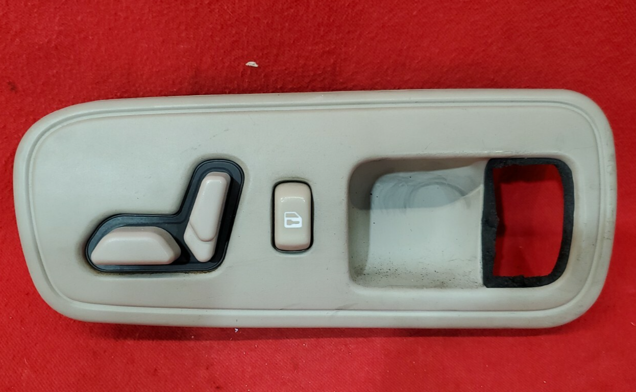1997 1998 1999 Cadillac Deville RIGHT Seat Adjustment Tilt Switch Tan Bezel