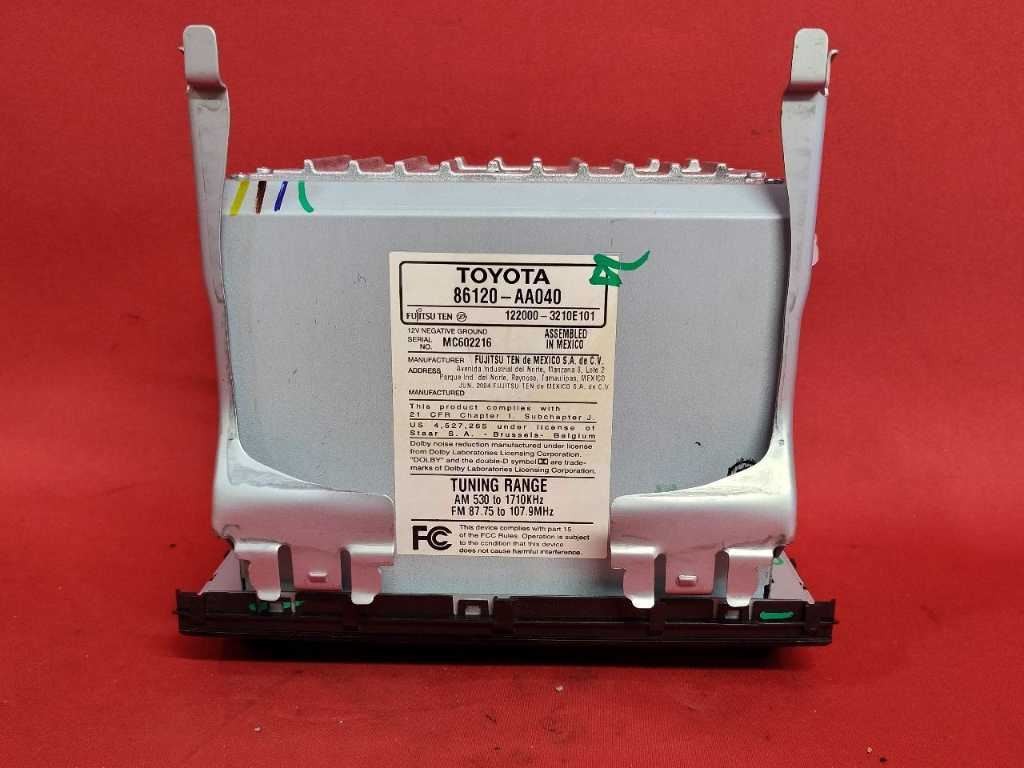 2002-2004 Toyota Camry Radio Stereo Audio Receiver Head Unit 86120-AA040