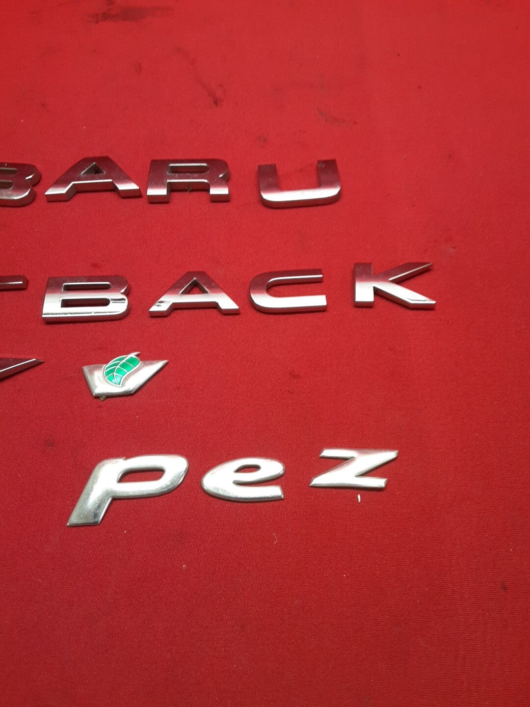 2010-2014 Subaru Outback Chrome Emblem Badge Set Rear Liftgate Trunk