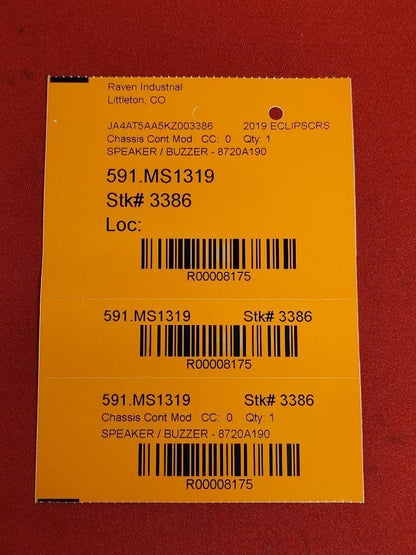 2018-2020 Mitsubishi Eclipse Cross Emergency Warning Speaker Buzzer 8720A190