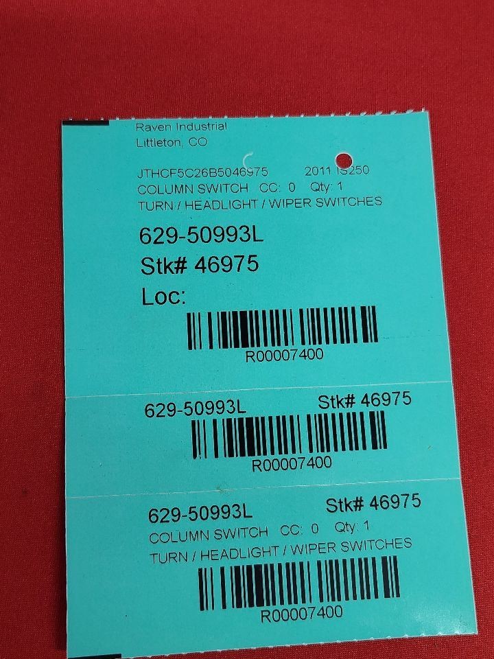 2006-2013 Lexus IS250 IS350 Headlight Wiper Switch Stalk Set *Read Seller Desc.*