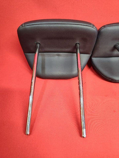 2008-2014 Subaru Tribeca REAR 2nd Second Row Headrest Set Black Leather