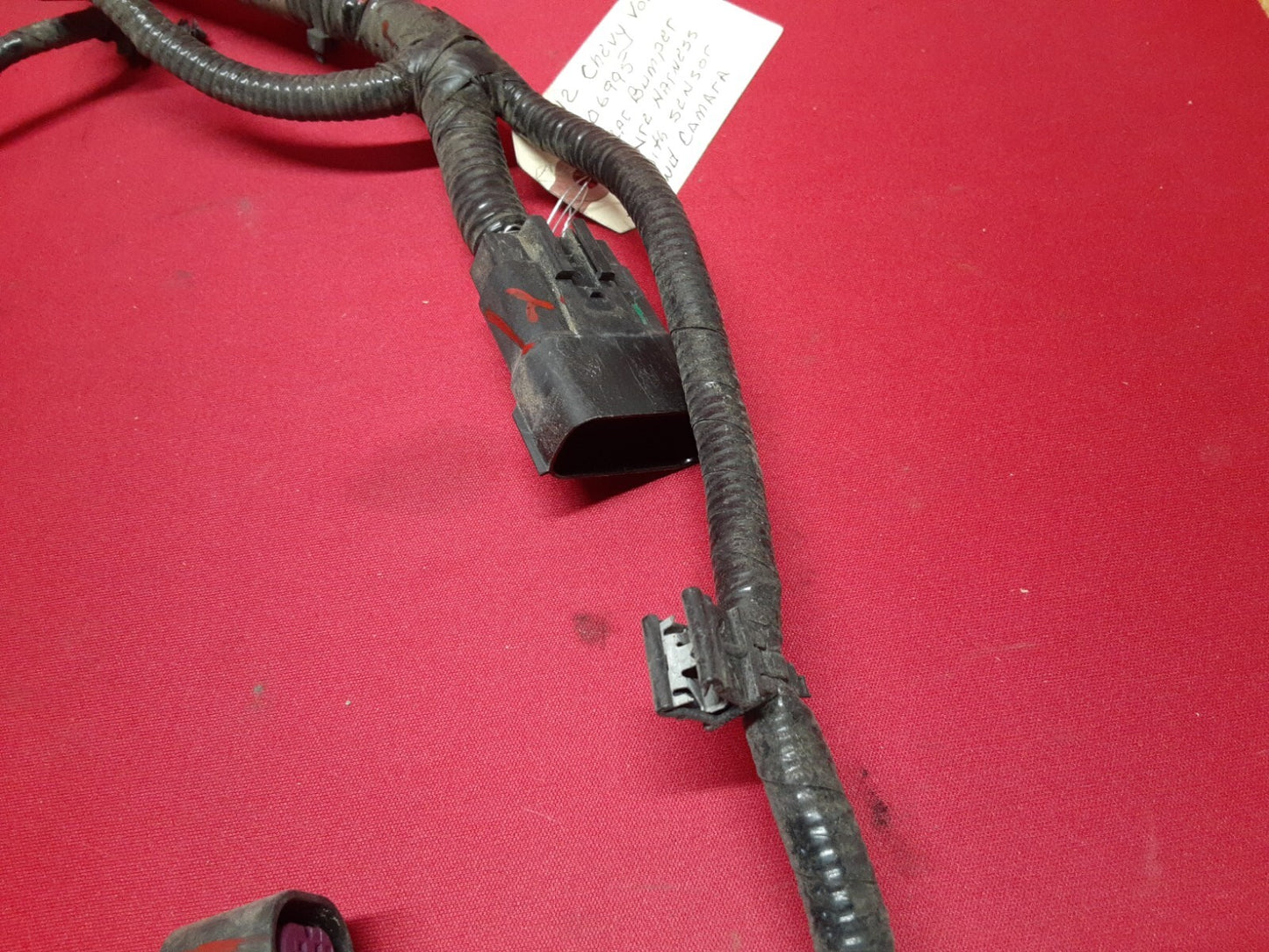 2011 - 2015 Chevy Volt REAR Bumper License Lamp & Sensor Wiring Harness 20935103