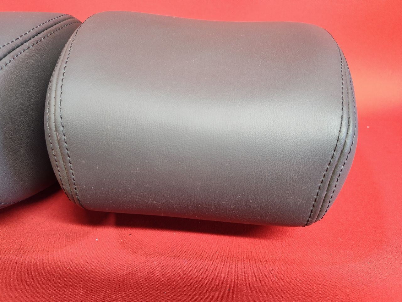 2013-2016 Chevy Spark FRONT Seat Left Right Headrest Set PVC Leather Dark Pewter