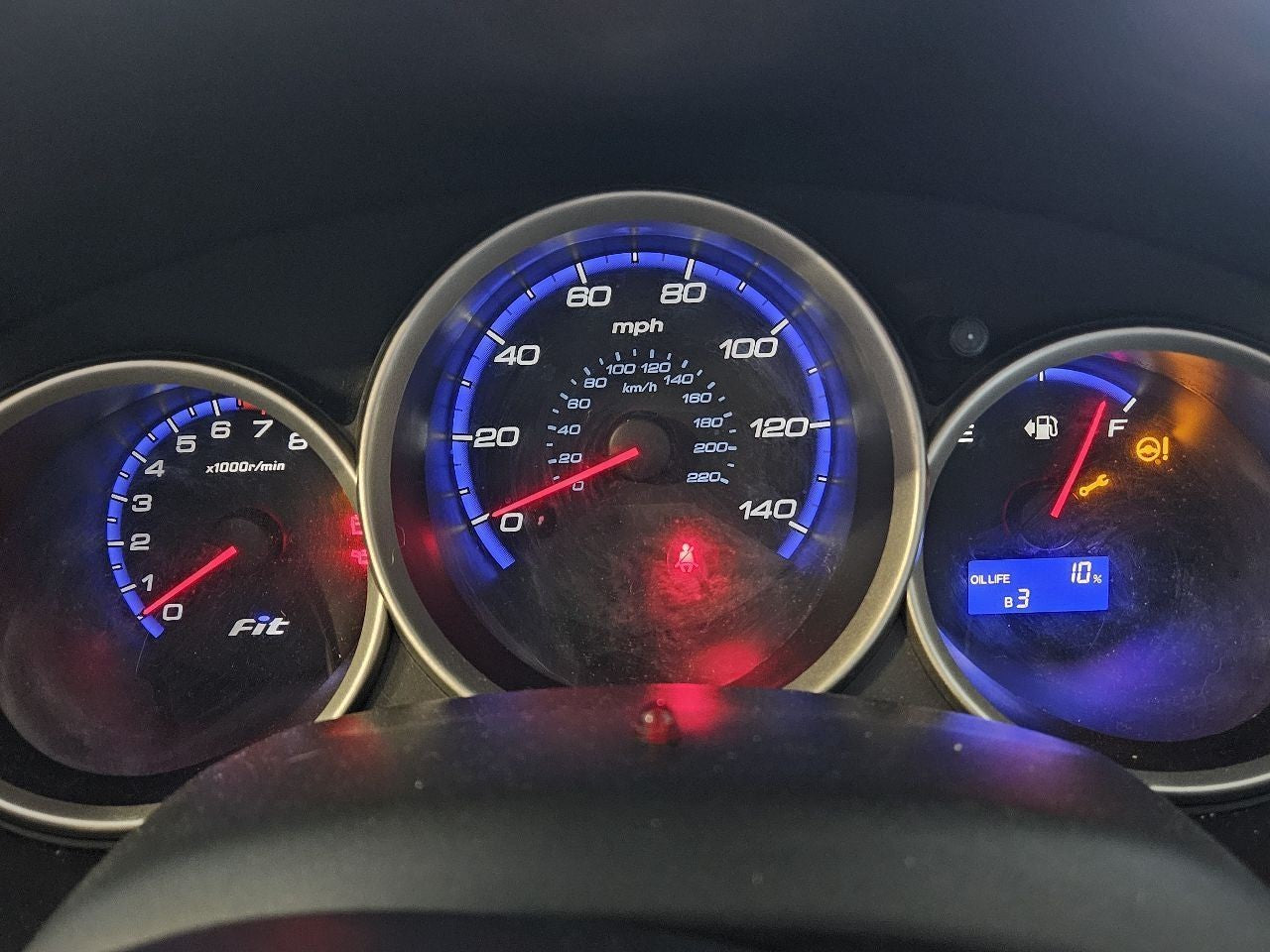 2007 Honda Fit Base 1.5L L4 Speedometer Instrument Cluster MANUAL TRANSMISSION