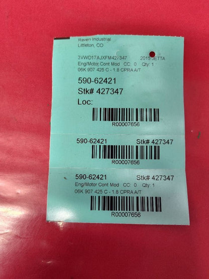 2015 2016 VW Volkswagen Jetta Engine Control Module ECM ECU   06K-907-425-C