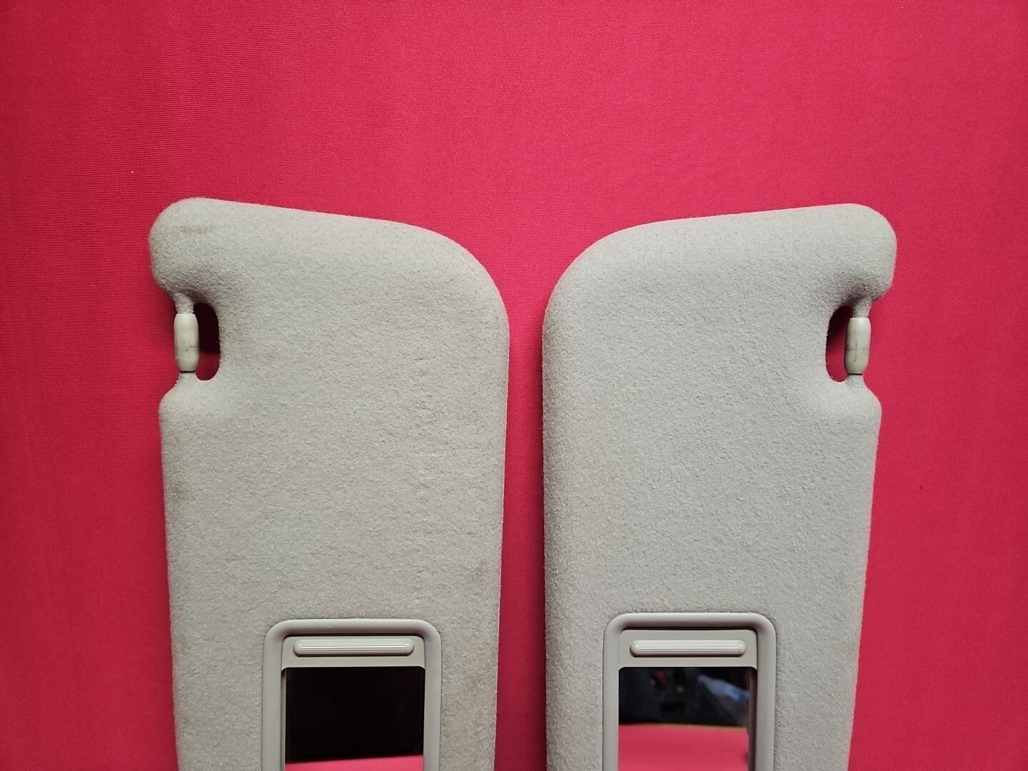2009 2010 Pontiac Vibe Left Right Grey Cloth Sun Visors Sunshade SET