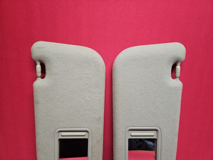2009 2010 Pontiac Vibe Left Right Grey Cloth Sun Visors Sunshade SET