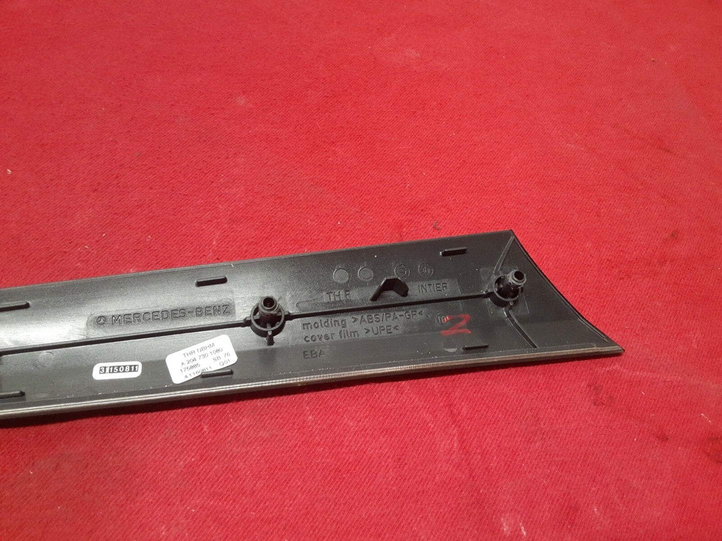 2012 2013 2014 Mercedes C250 C300 C350 RIGHT REAR Door Trim Molding Burr Walnut