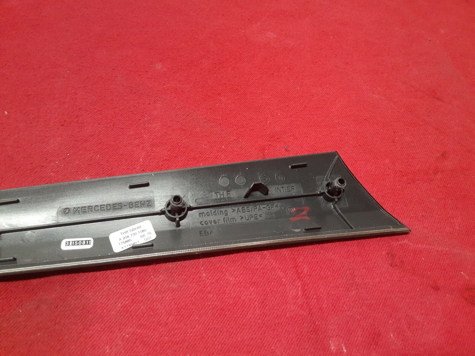 2012 2013 2014 Mercedes C250 C300 C350 RIGHT REAR Door Trim Molding Burr Walnut