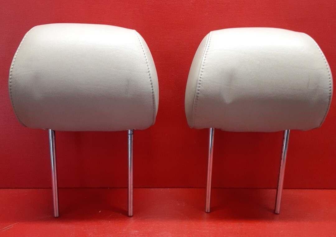 2001-2003 Toyota Highlander Front Headrest Left Right Set Ivory 7191048170A1