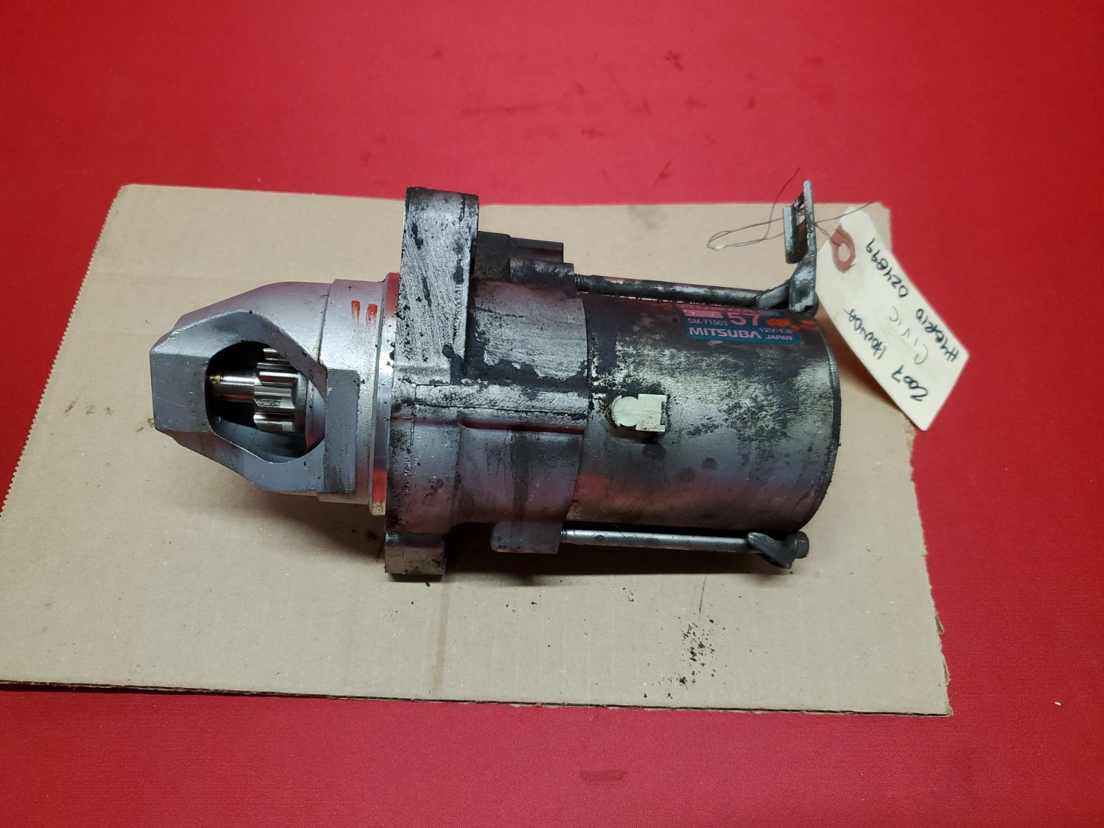 2006 - 2011 Honda Civic HYBRID 1.3L L4 A/T Starter Motor OEM Mitsuba 31200RMX004