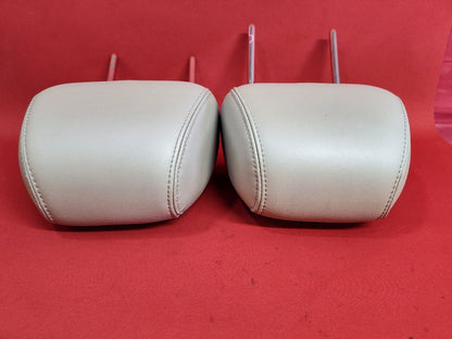 2013 2014 Ford Focus FRONT Left Right Seat Headrest Set Medium Stone LEATHER