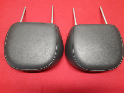 2002 2003 2004 Jeep Liberty Front Headrest SET Dark Slate Gray LEATHER BACKING