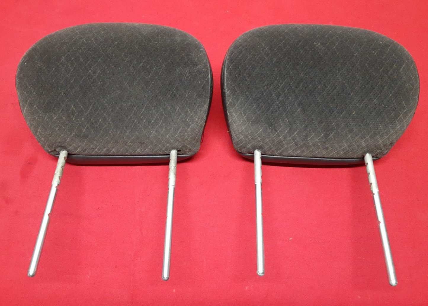 2002 2003 2004 Jeep Liberty Front Headrest SET Dark Slate Gray LEATHER BACKING