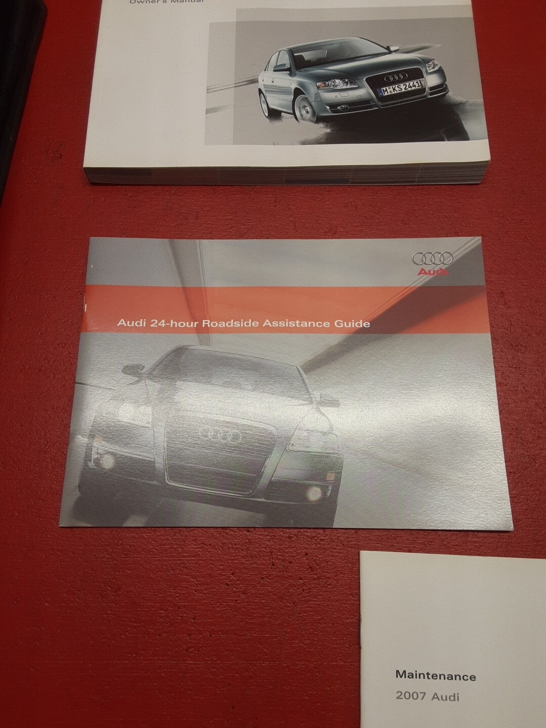 2007 Audi A4 Quattro 2.0L 5PC. Owner's Manual Users Guide W/ Case OEM