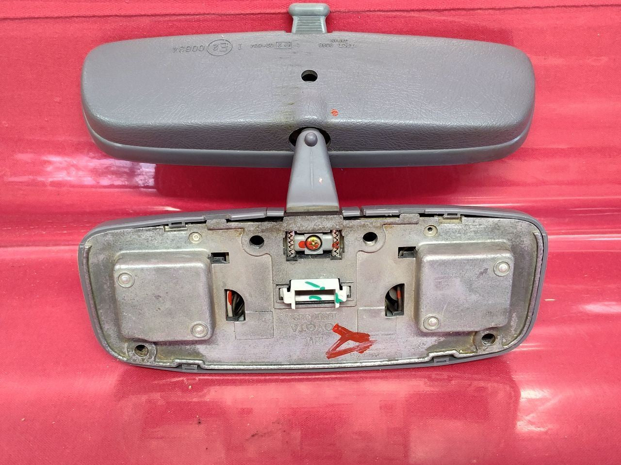 1995-1998 Toyota 4Runner Interior Rearview Mirror Dome Light Set Moon Mist Grey