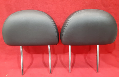 2004 - 2008 Nissan Maxima Leather Front Left Right Headrest Set Black