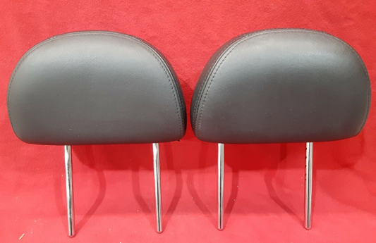 2004 - 2008 Nissan Maxima Leather Front Left Right Headrest Set Black