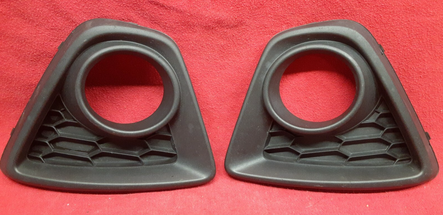 2013 2014 2015 Mazda CX-5 Front Bumper Fog Light Trim Bezel Honeycomb Black SET