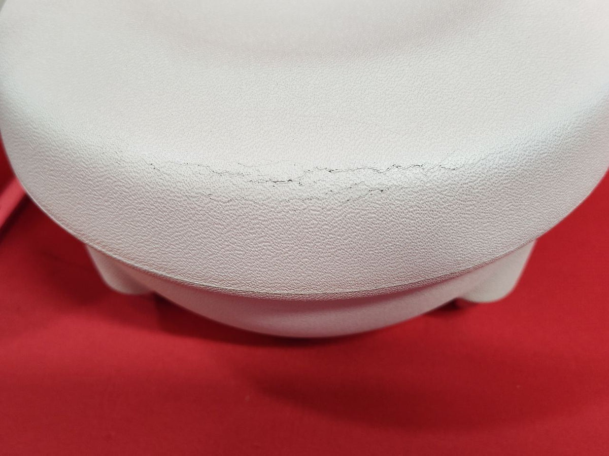 2012-2019 Fiat 500 REAR Left Right Seat Headrest Set AJ -WD Avorio Ivory White