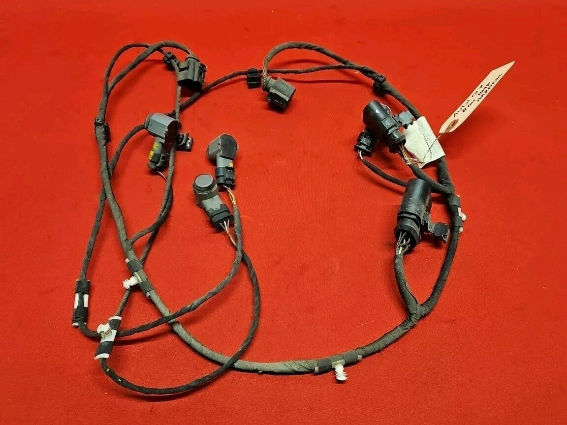 2007 2008 Audi Rear Bumper Wiring Harness w/ Parking Sensors LY7W Light Silver