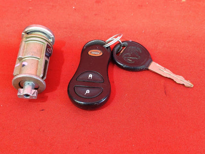 2001 Dodge Dakota Durango Ignition Lock Cylinder Door Handle Tumbler Key Set