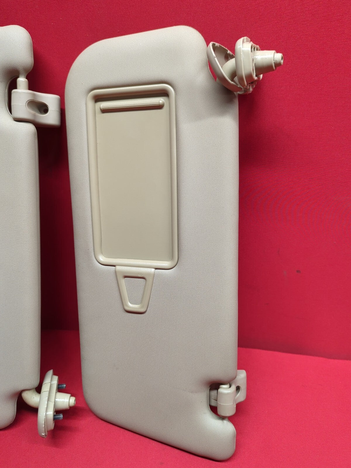 2011 - 2013 Kia Sorento LEFT & RIGHT Sun Visor Shade SET Beige w/ Sunroof Option