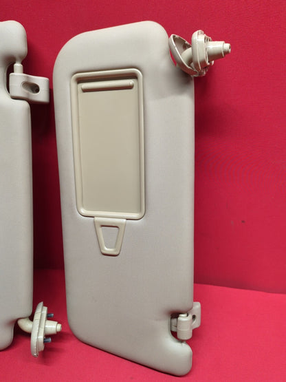 2011 - 2013 Kia Sorento LEFT & RIGHT Sun Visor Shade SET Beige w/ Sunroof Option