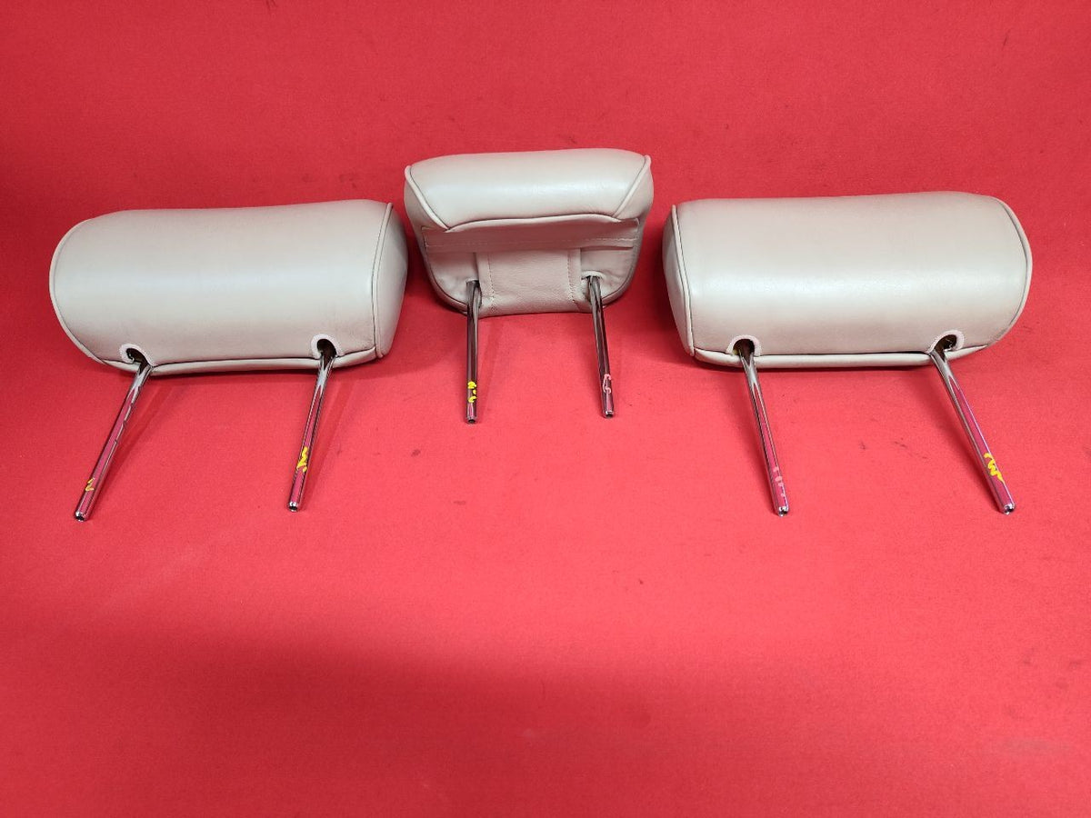 2002-2005 Lexus GS300 GS430 Rear Bench Seat Headrest Set w/ Leather IVORY
