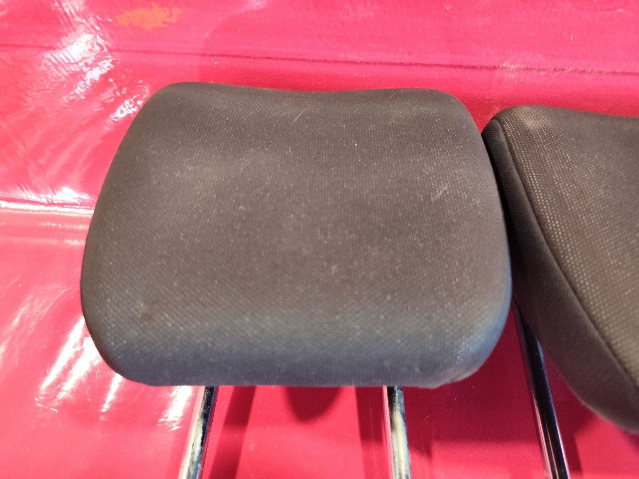 2007 2008 2009 Suzuki SX4 Rear Headrest Set of Three Black Cloth