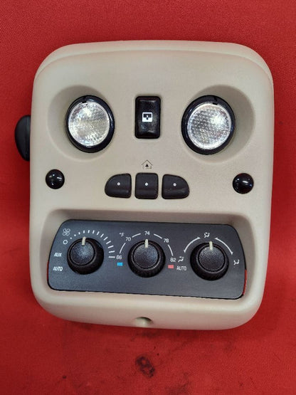 2003-2006 Suburban Escalade Yukon Roof Dome Light Map Console Beige w/ SUNROOF