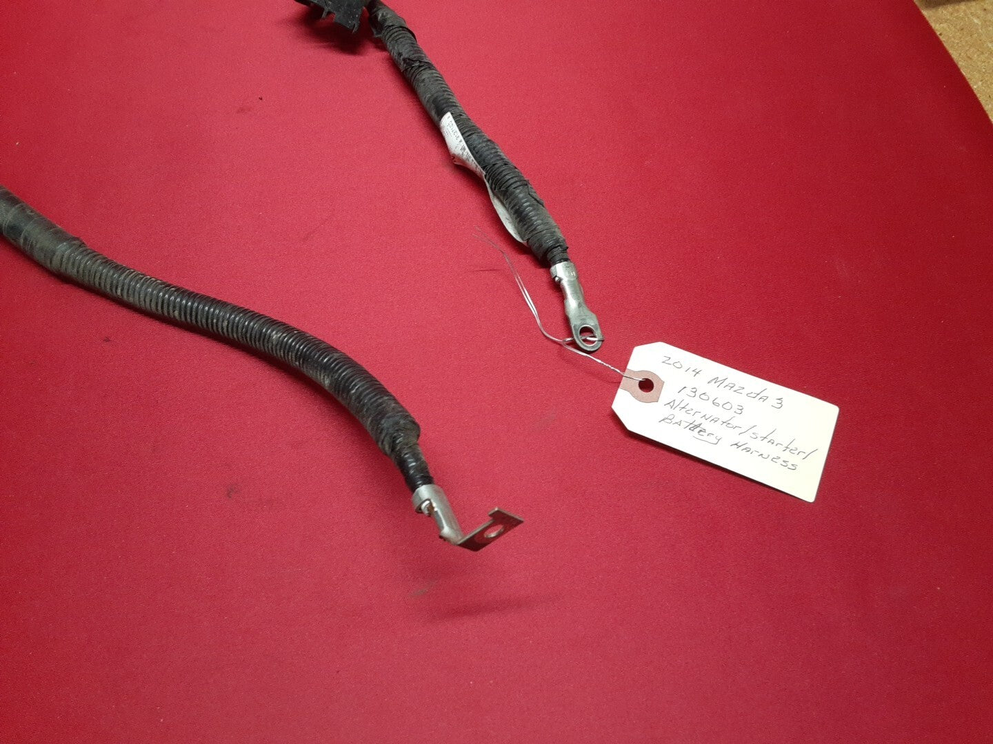 2014 - 2023 Mazda 2.5L L4 A/T Alternator to Battery Negative Cable Wire HARNESS