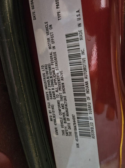 2003 2004 Subaru Outback Legacy Baja 3.0L H6 AUTO TRANS Engine Wiring Harness