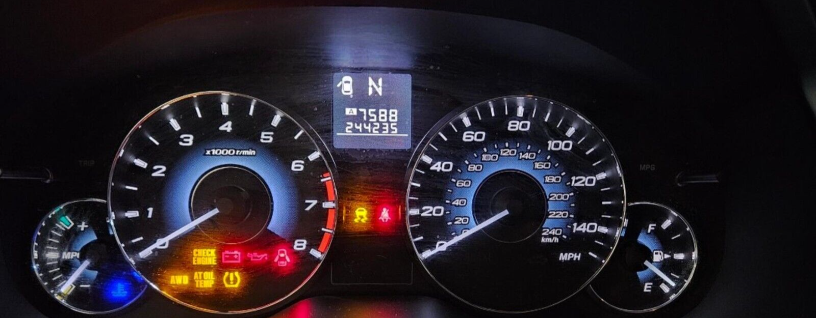 2010 Subaru Outback Instrument Cluster Speedometer Gauge MPH 85002AJ05A