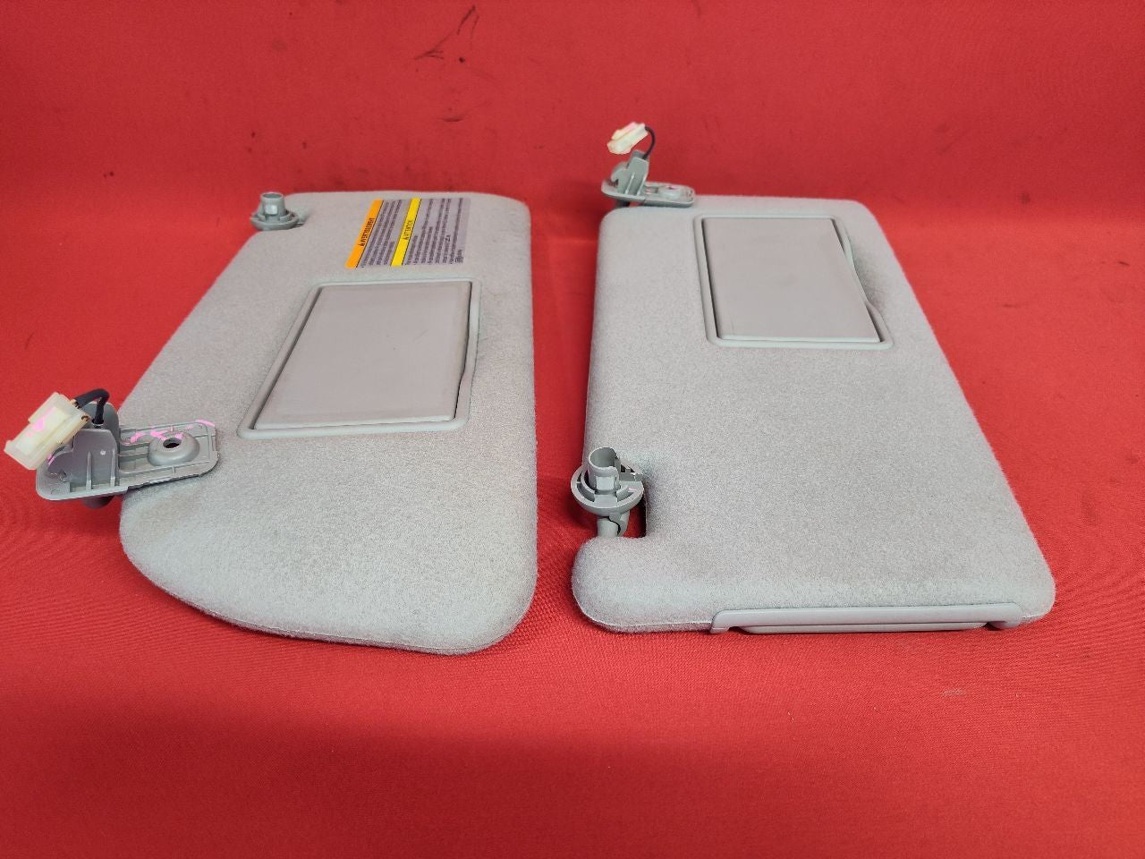 2005-2010 Nissan Xterra 05-12 Frontier Sun Visor Shade Set Grey Cloth w/ Clips