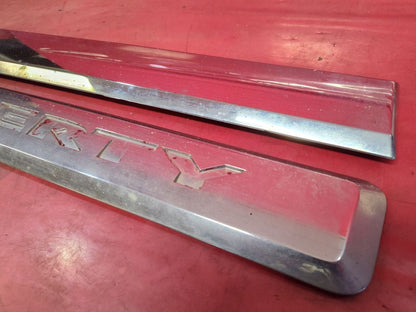 2008-2012 Jeep Liberty Exterior Door Panel Silver Chrome Trim Molding Strip Set