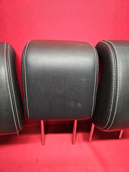 2010 - 2013 Land Range Rover Sport REAR Headrest SET Black Satin Style Leather