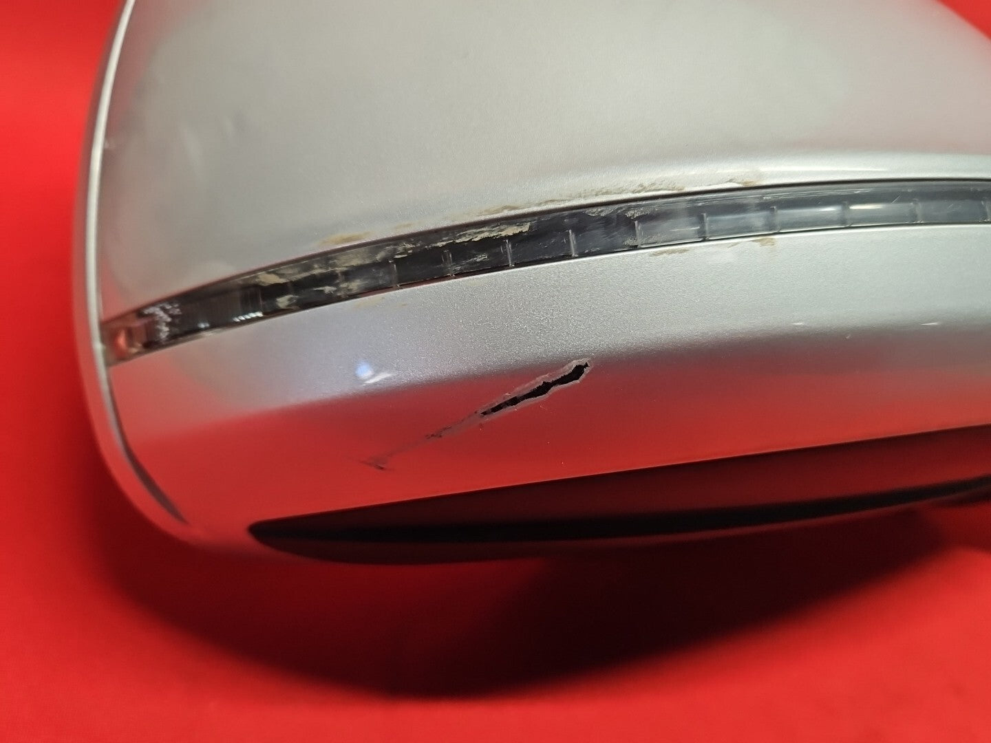 2007 - 2010 Audi Q7 Right Passenger Door Mirror w/ Mem, Lane, Fold - LY7W Silver