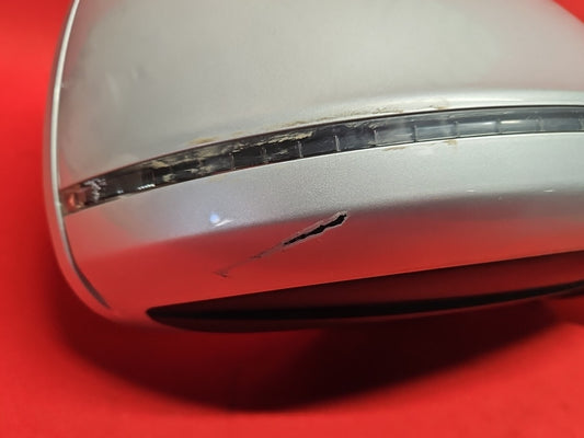 2007 - 2010 Audi Q7 Right Passenger Door Mirror w/ Mem, Lane, Fold - LY7W Silver