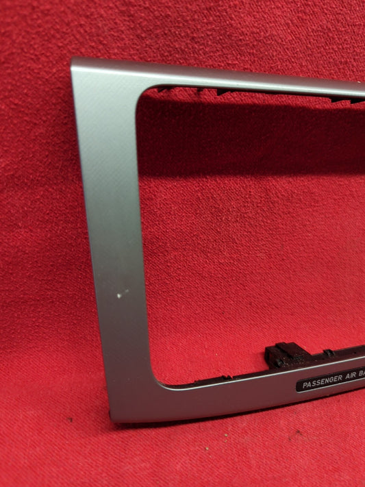 2006 2007 Volkswagen VW Passat Radio Passenger Occupancy Trim Bezel Plate Silver