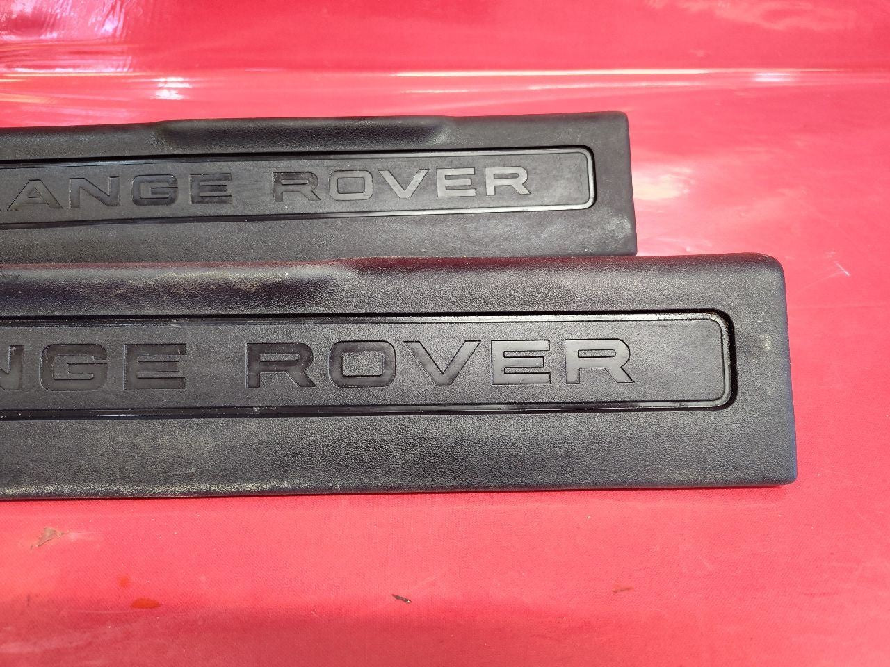 2015-2019 Range Rover Evoque Front Lower Door Scuff Sill Kick Plate Black Ebony