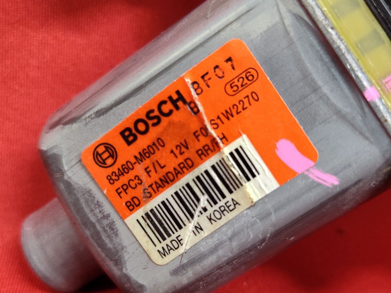 2019-2024 Kia Forte REAR RIGHT PASSENGER Power Window Motor 83460-M6010