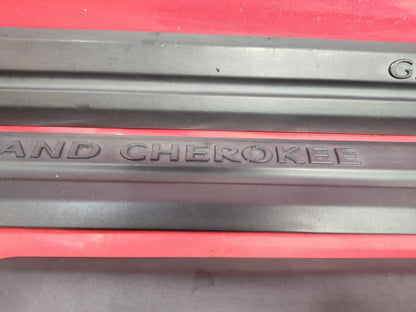 2005 2006 Jeep Grand Cherokee Exterior Door Molding Trim Strips Black FULL SET