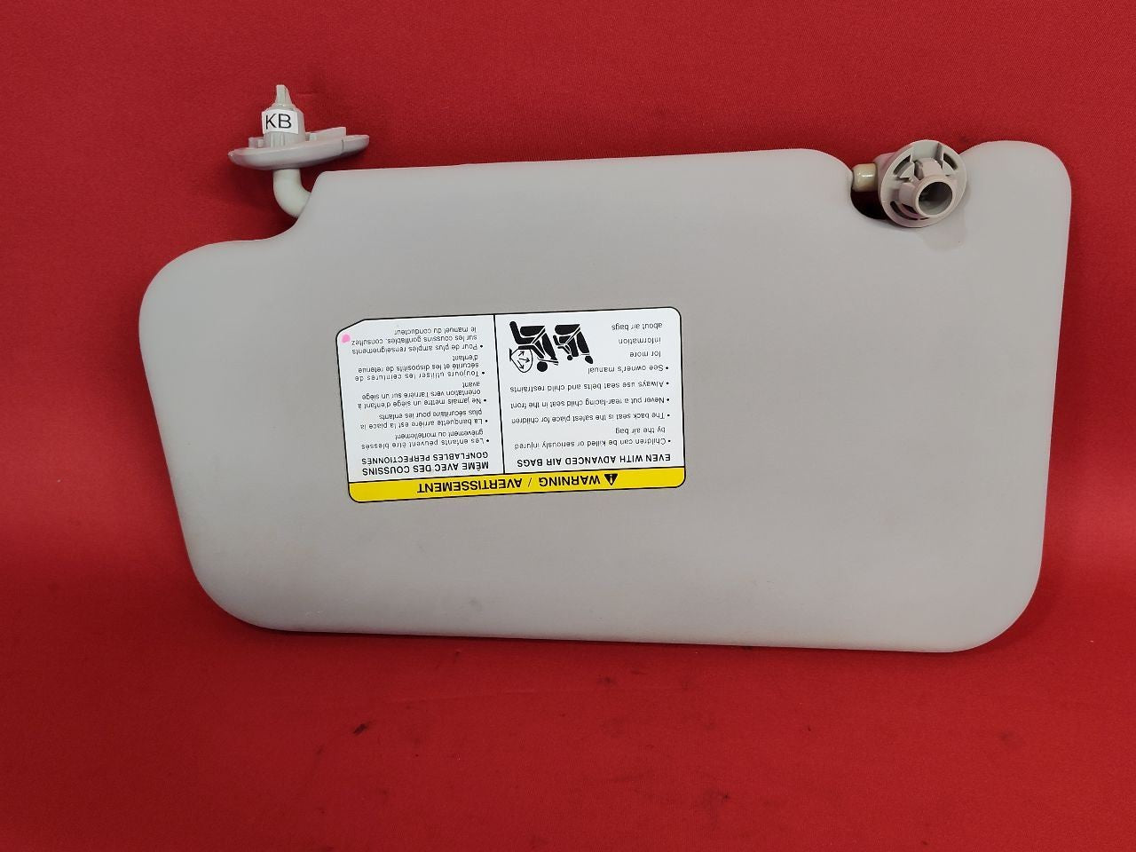 2011-2013 Nissan Juke Left Right Sun Visor Shade Set Grey Cloth WITH Sunroof