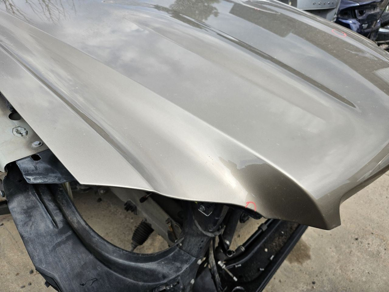 2008-2012 Mercedes GL550 Base Hood Panel Bonnet 798 Sand Beige Metallic