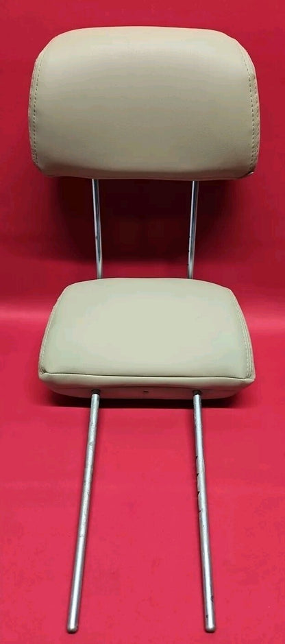 2001 - 2006 Mitsubishi Montero Limited REAR Headrest SET OF TWO Beige Leather