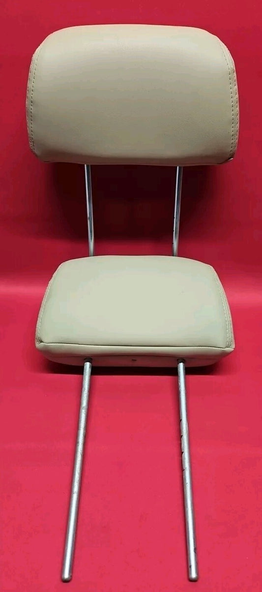 2001 - 2006 Mitsubishi Montero Limited REAR Headrest SET OF TWO Beige Leather