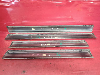 2000-2004 Chevy Suburban Front Rear Door Moulding Trim SET 382E Pewter Metallic